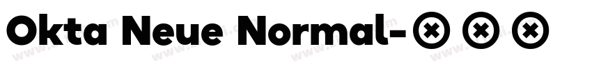 Okta Neue Normal字体转换